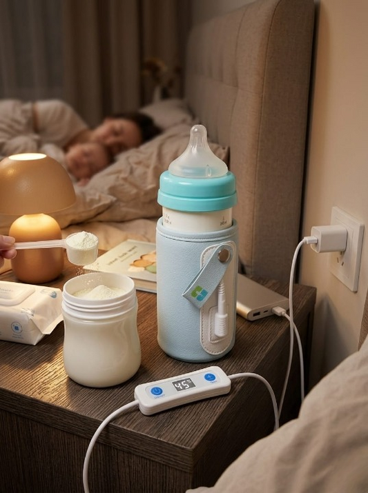 USB Portable Baby Bottle Warmer with Adjustable Temperature Display