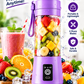 Portable USB Rechargeable Blender | 6-Blade Smoothie & Juice Maker