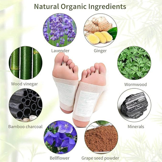 Premium Bamboo Vinegar Foot Patches – Relaxing Foot Pads (10 Pads)