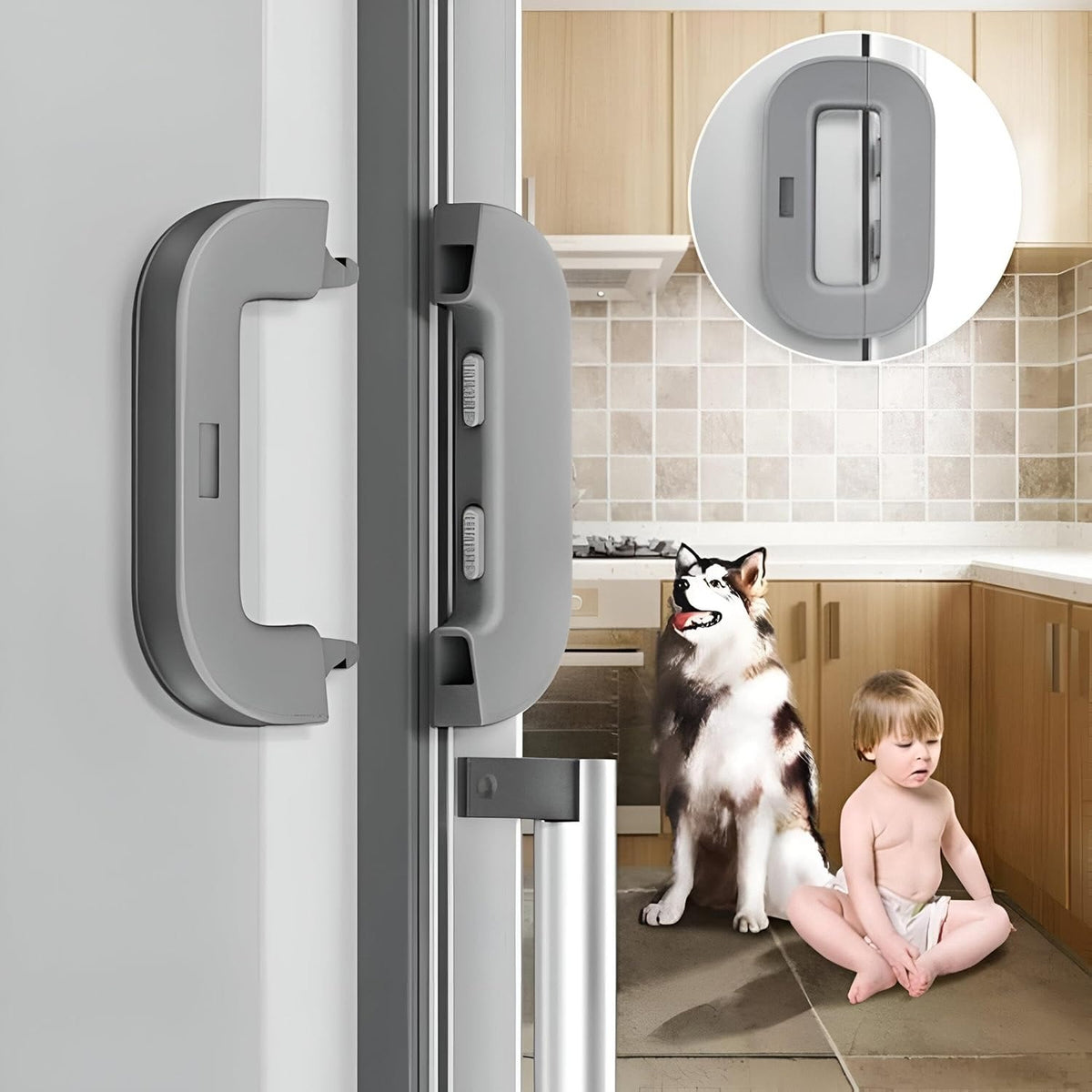 Child Safety Refrigerator Lock – Secure Fridge & Cabinet Door Lock for Kids