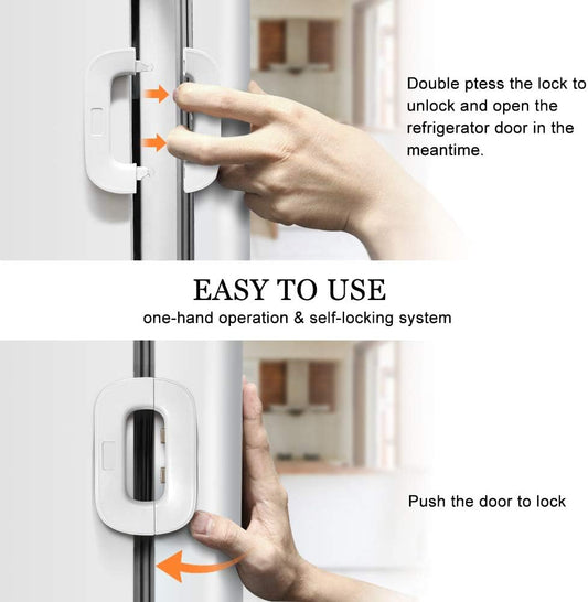 Child Safety Refrigerator Lock – Secure Fridge & Cabinet Door Lock for Kids