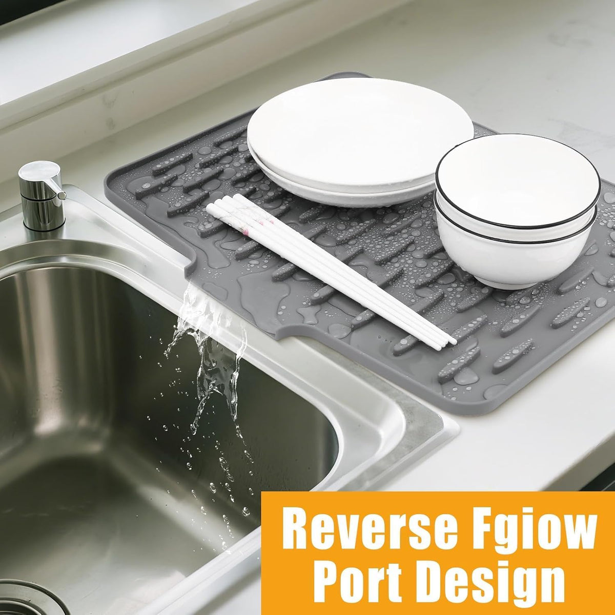 Premium Silicone Sink Mat – Heat-Resistant Non-Slip Dish Drying & Drainage Mat